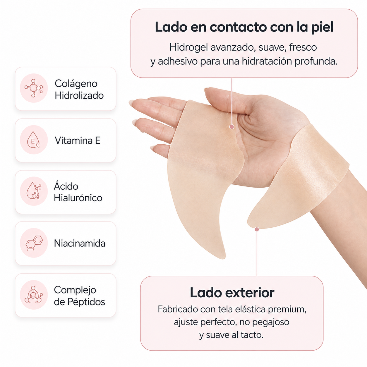 3x1 DermaLiss® - parches anti-arrugas con hidrocoloide