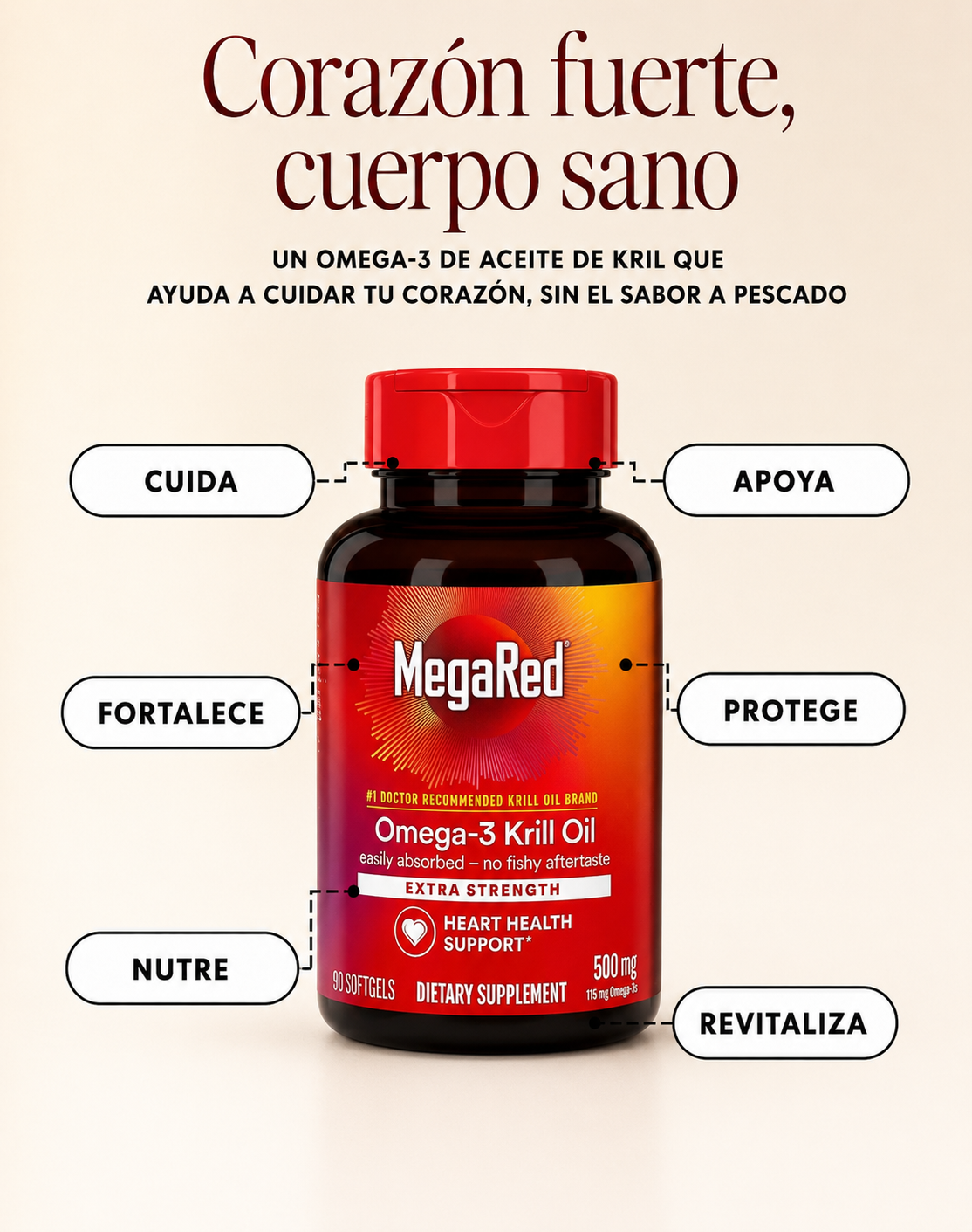 MEGARED OMEGA-3 Fish & Krill Oil