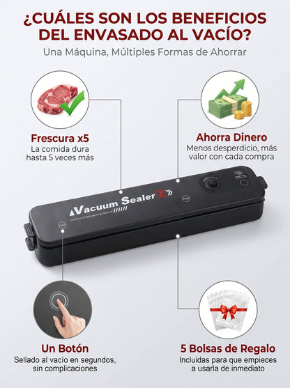 CURLERPRO™ — Selladora al Vacío + 5 Bolsas de Regalo (15x25cm).