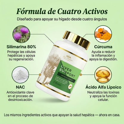 Dr. Crown Liver Support — Detox y Limpieza Hepática