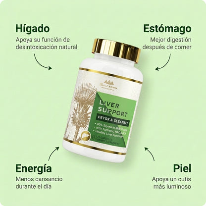 Dr. Crown Liver Support — Detox y Limpieza Hepática