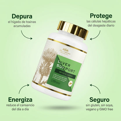 Dr. Crown Liver Support — Detox y Limpieza Hepática
