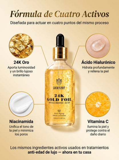 2 X 1 Serum 24k Gold - Elimina las manchas de tu cara en 7 días.