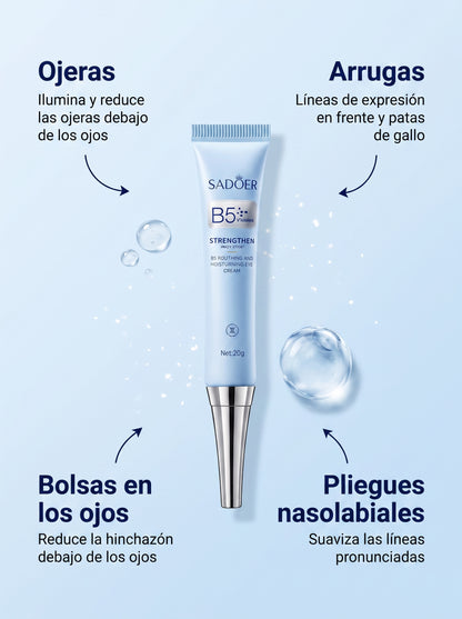 2×1 Adiós Ojeras, Bolsas y Arrugas en 7 día — Crema Contorno de Ojos con Vitamina B5