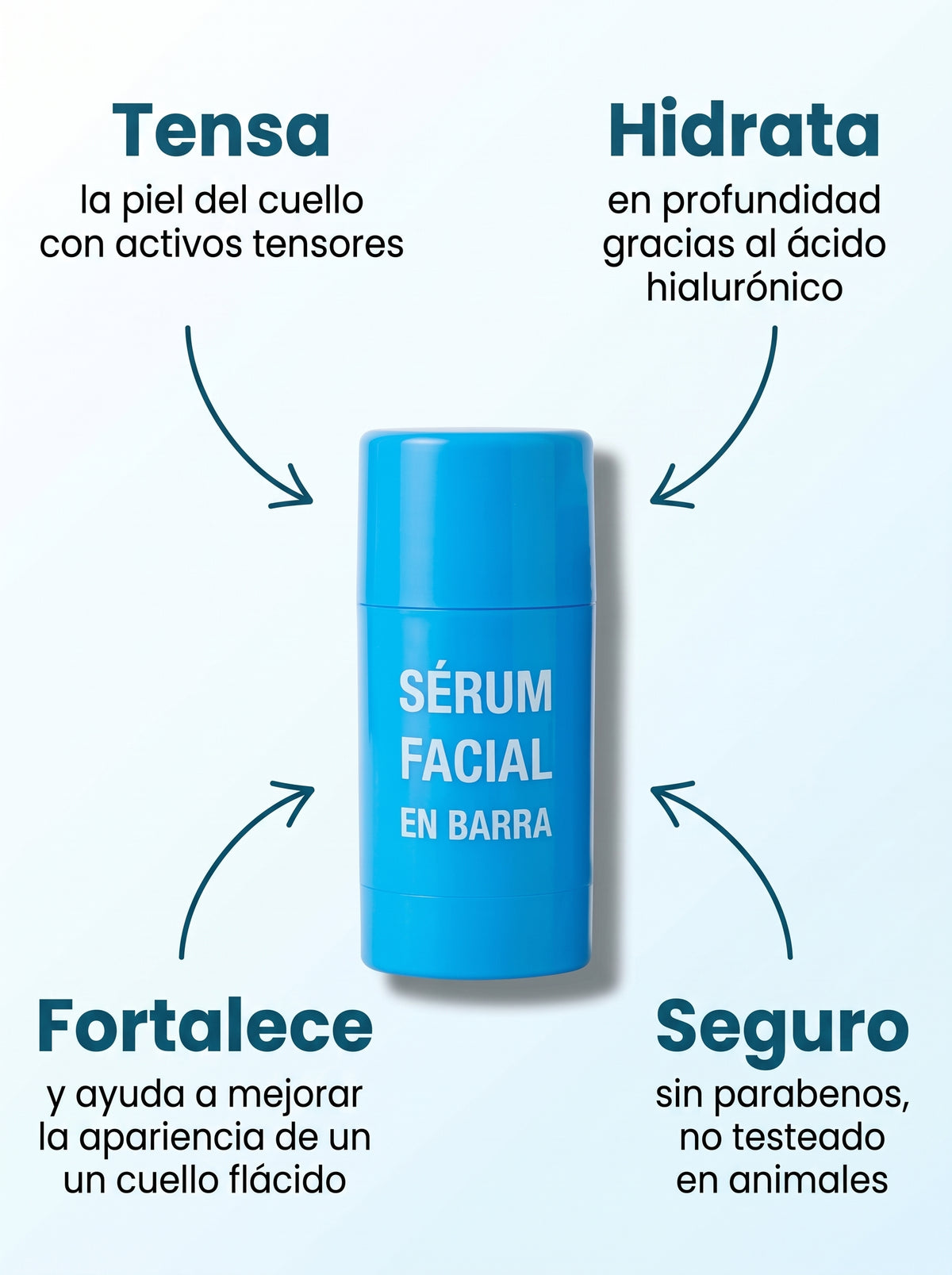 2X1 Blue lift® Serum en barra — Cuello Flácido y Papada Caída